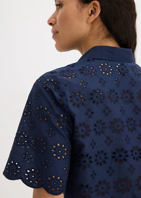 Camicetta a maniche corte in puro cotone, bonprix