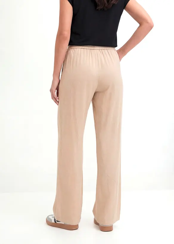 Pantaloni a palazzo in morbida viscosa, bonprix