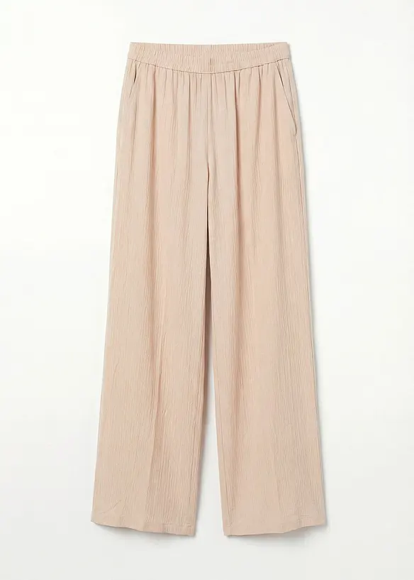 Pantaloni a palazzo in morbida viscosa, bonprix
