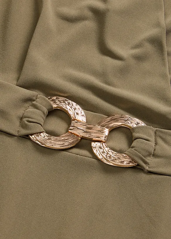 Abito di jersey con fibbia decorativa, bonprix