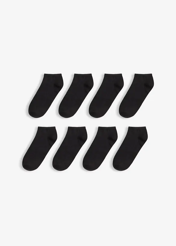 Calzini per sneakers con cotone biologico (pacco da 8 paia), bonprix