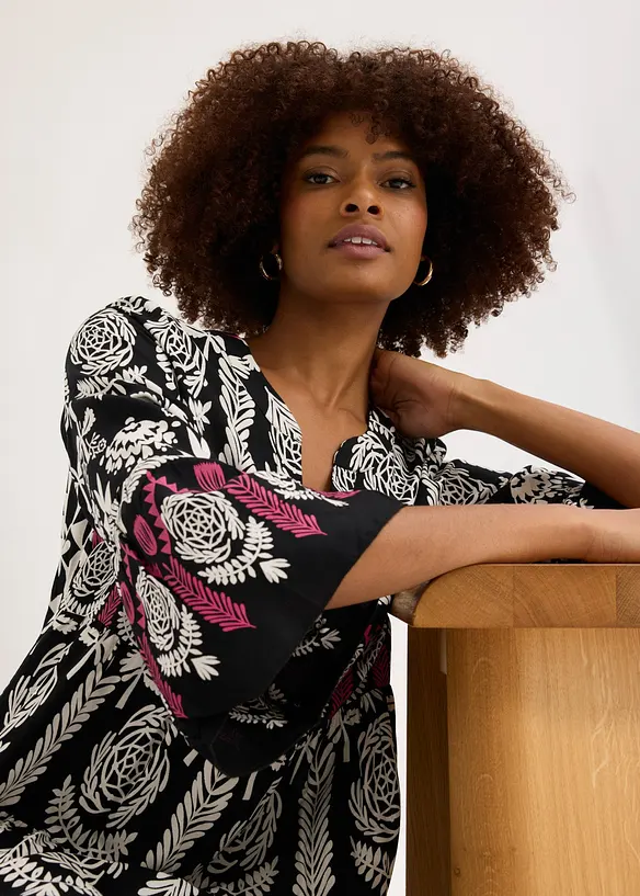 Abito lungo in viscosa fluida, bonprix