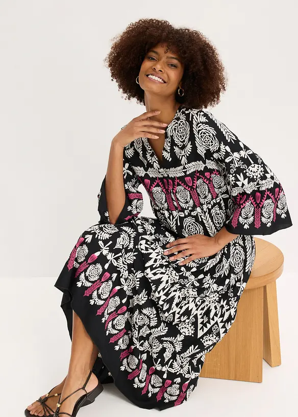 Abito lungo in viscosa fluida, bonprix