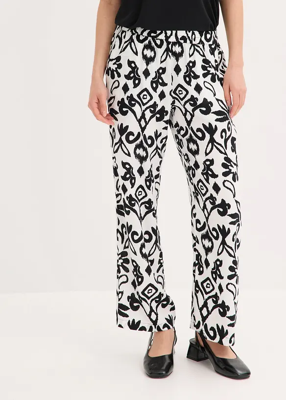 Pantaloni larghi in viscosa fluida, bonprix