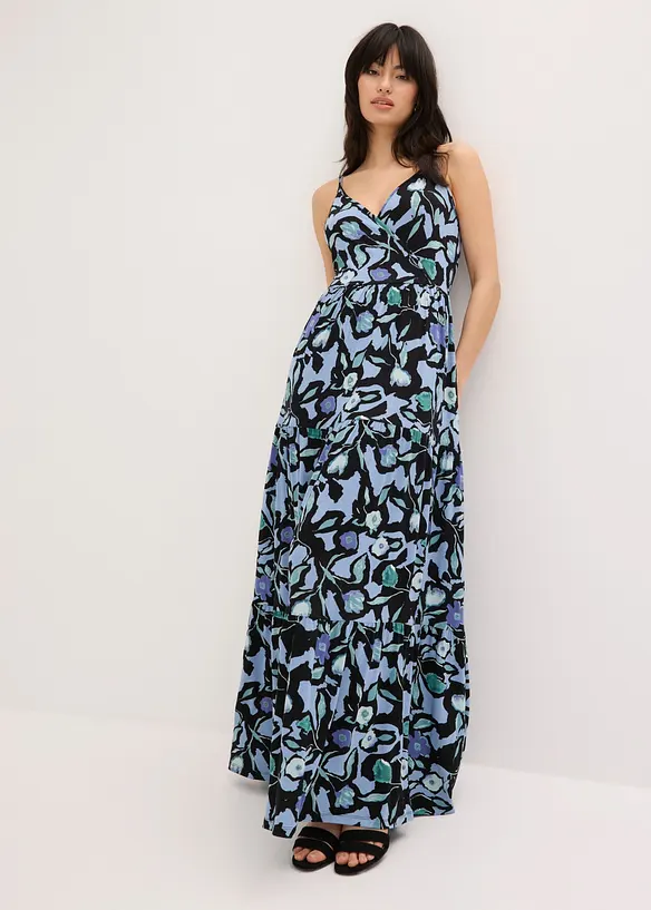 Abito lungo in morbido misto viscosa, bonprix