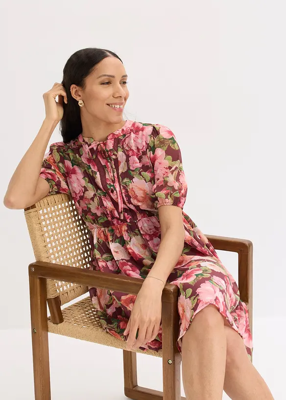 Abito tunica con pizzo, bonprix