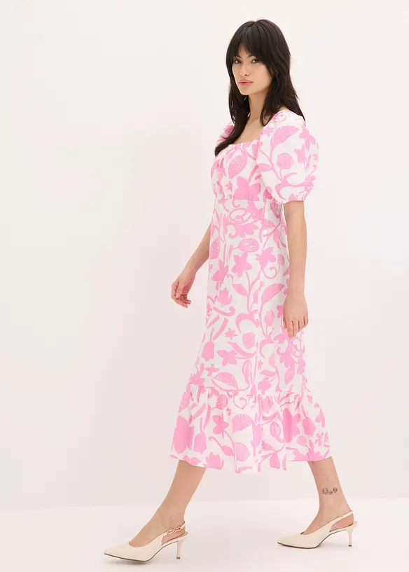 Abito midi in puro cotone biologico, bonprix