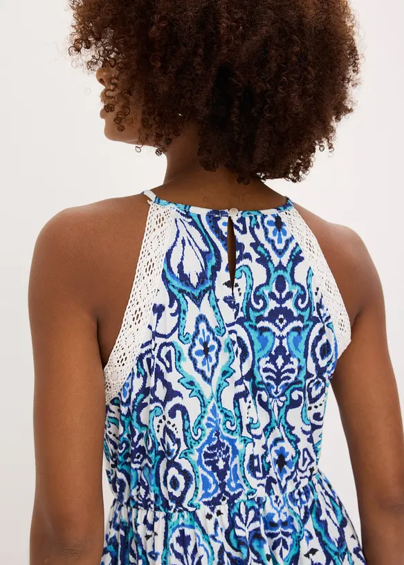 Abito midi con pizzo, bonprix