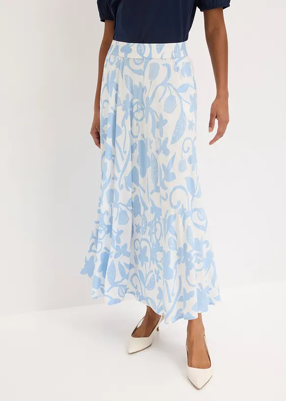 Gonna lunga in viscosa fluida, bonprix