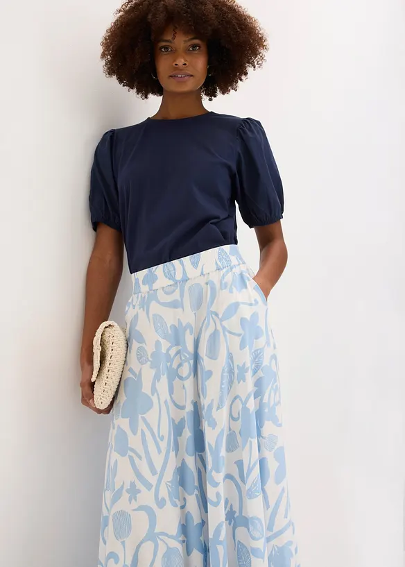 Gonna lunga in viscosa fluida, bonprix