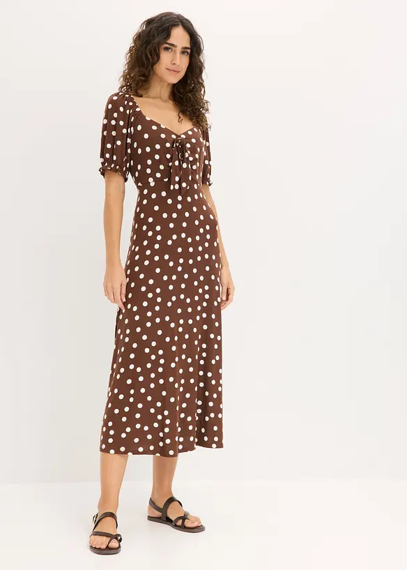 Abito midi in misto viscosa, bonprix