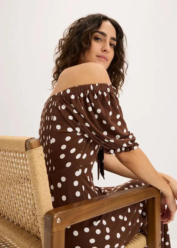 Abito midi in misto viscosa, bonprix