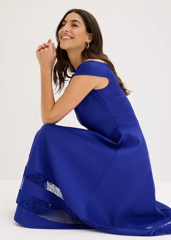 Abito a spalle scoperte con pizzo, bonprix