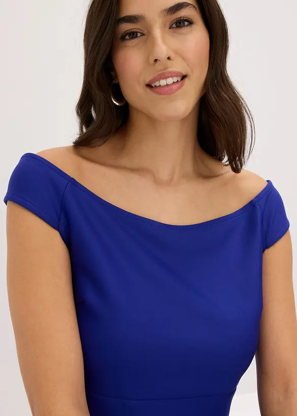 Abito a spalle scoperte con pizzo, bonprix