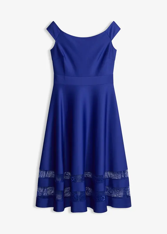 Abito a spalle scoperte con pizzo, bonprix