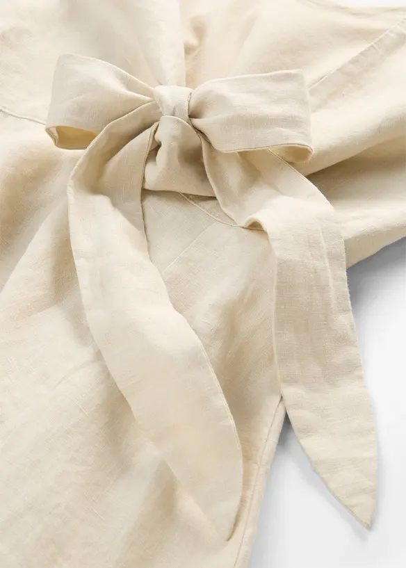 Abito midi in puro lino, bonprix