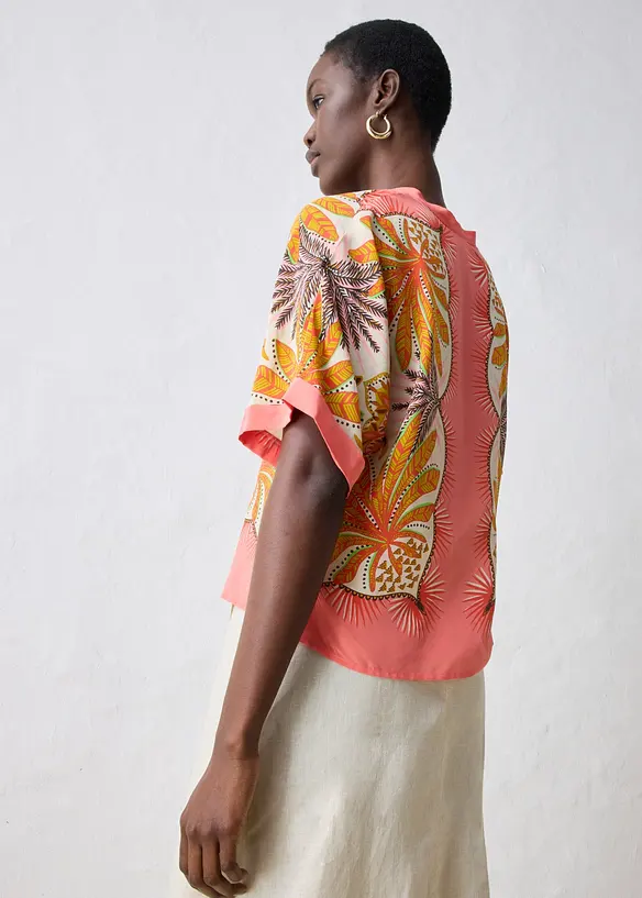 Tunica in fine misto seta, bonprix