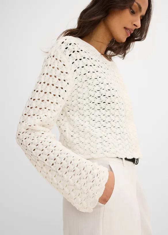 Cardigan traforato, bonprix