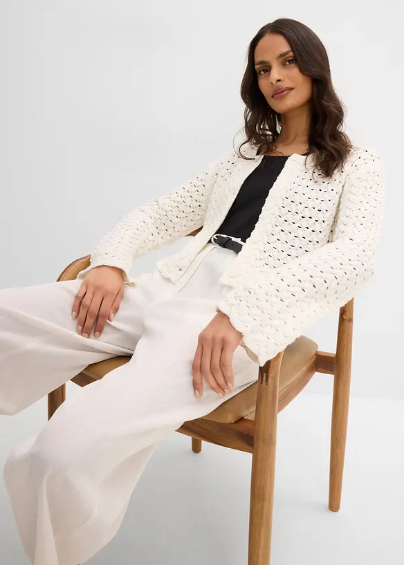 Cardigan traforato, bonprix