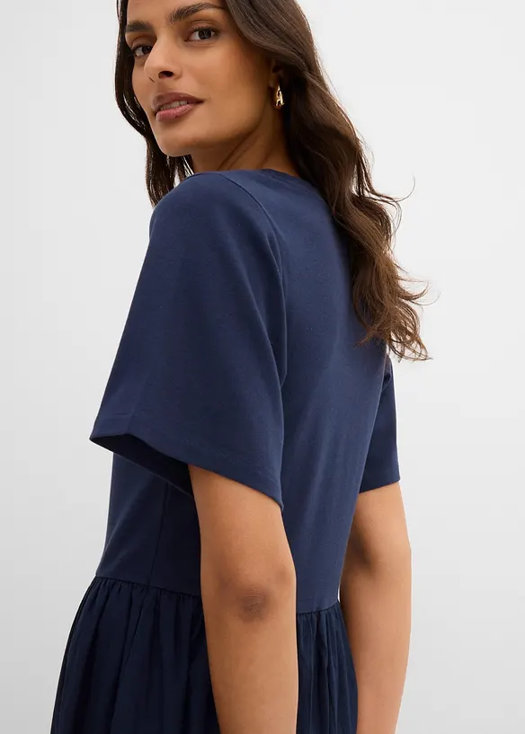 Abito midi in puro cotone, bonprix