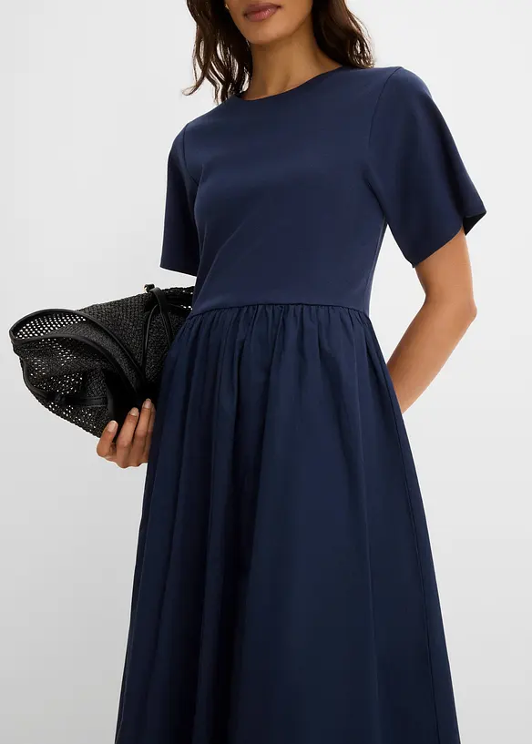 Abito midi in puro cotone, bonprix