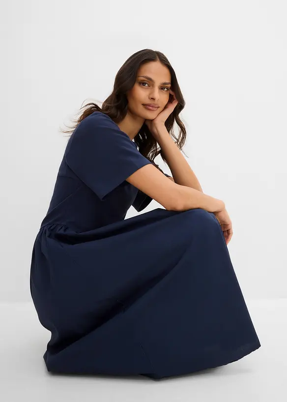 Abito midi in puro cotone, bonprix