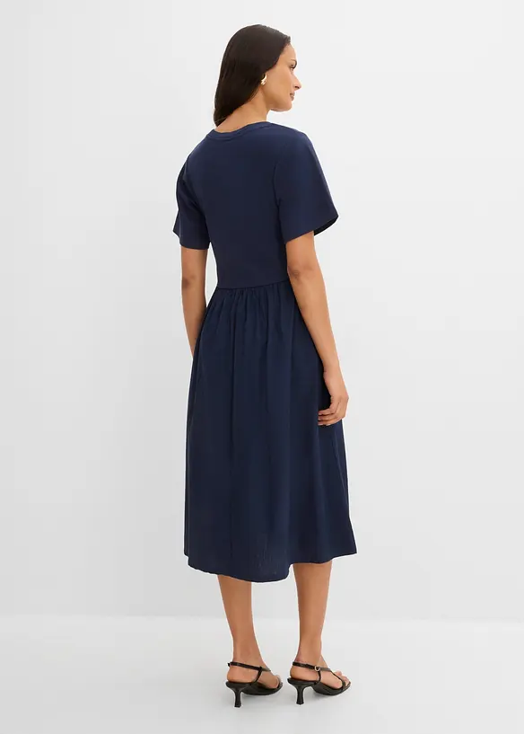 Abito midi in puro cotone, bonprix