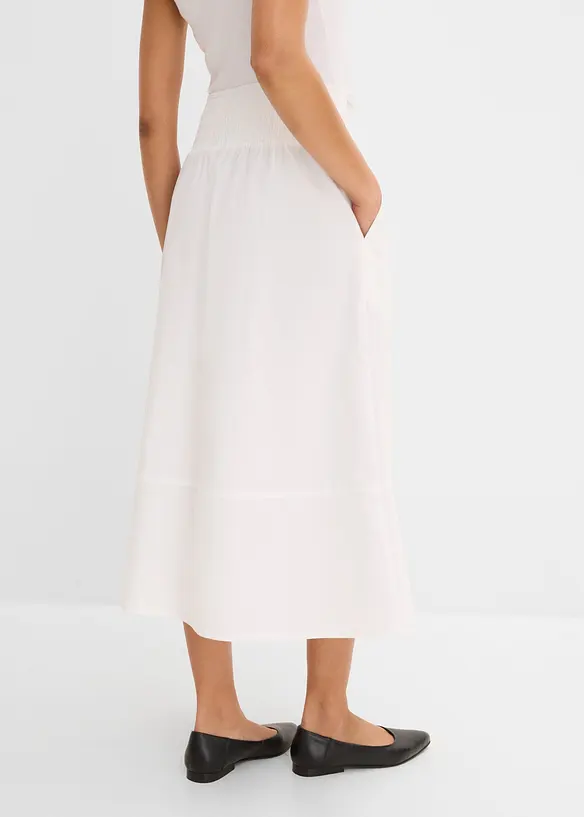 Gonna midi in puro cotone, bonprix