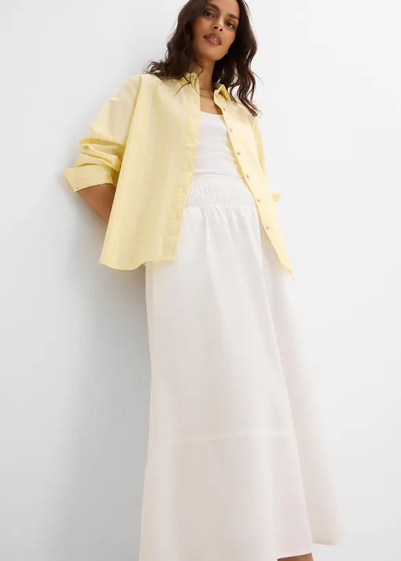 Gonna midi in puro cotone, bonprix