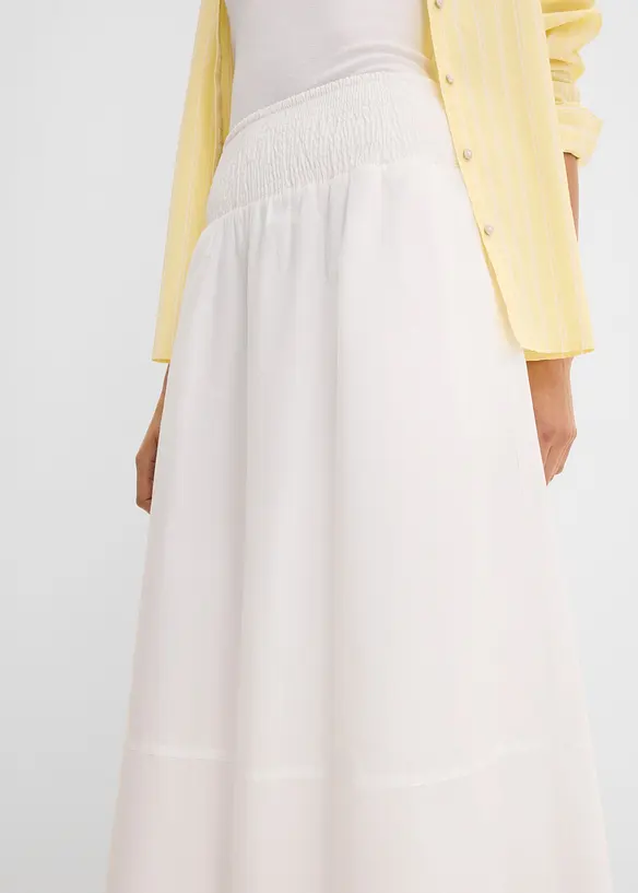 Gonna midi in puro cotone, bonprix