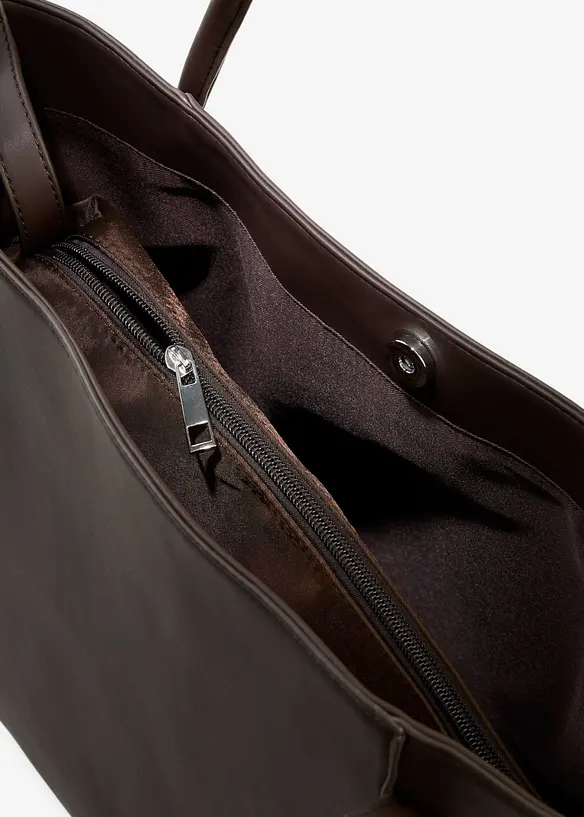 Borsa shopper con profili arrotondati e tasca interna grande, bonprix