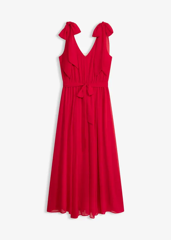 Abito in chiffon con fiocchi, bonprix