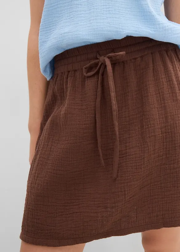 Gonna pantalone in mussola morbida, bonprix
