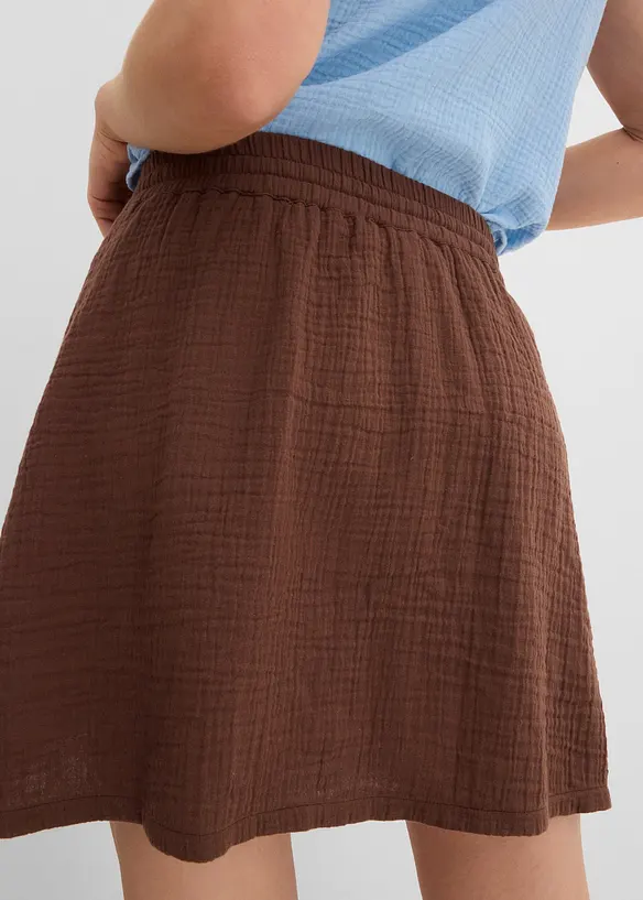 Gonna pantalone in mussola morbida, bonprix