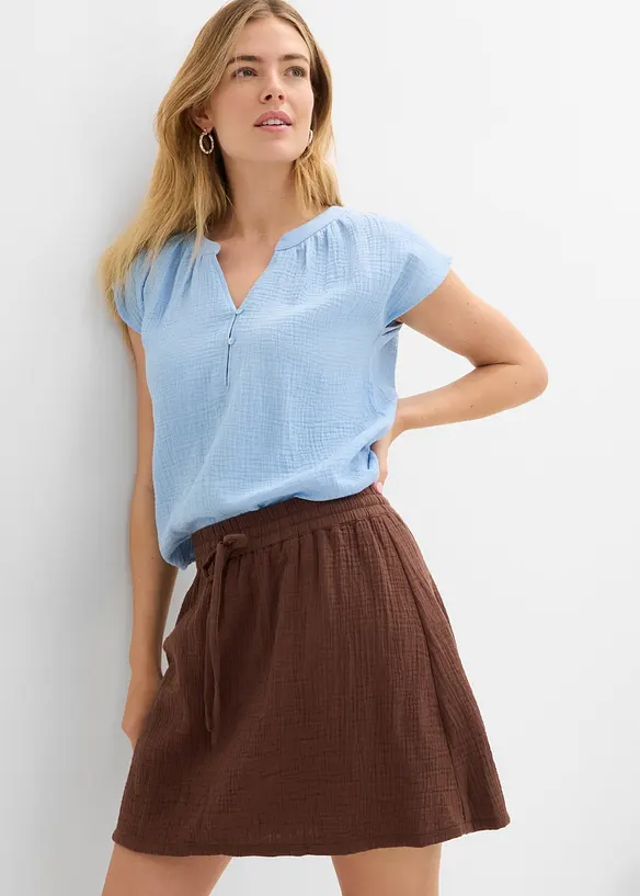 Gonna pantalone in mussola morbida, bonprix