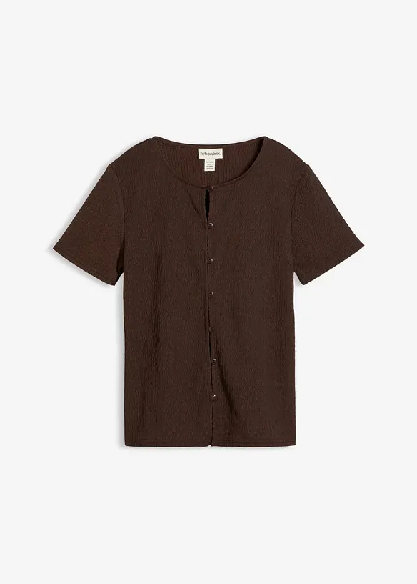 Maglia operata con bottoni, bonprix