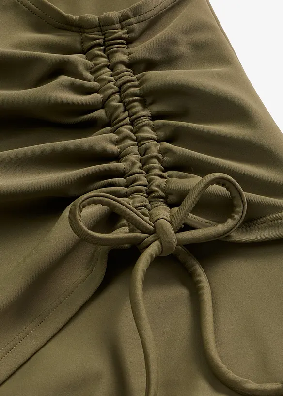 Costume intero con arricciatura ed effetto modellante leggero, bonprix