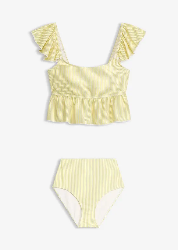 Tankini con volant (set 2 pezzi), bonprix