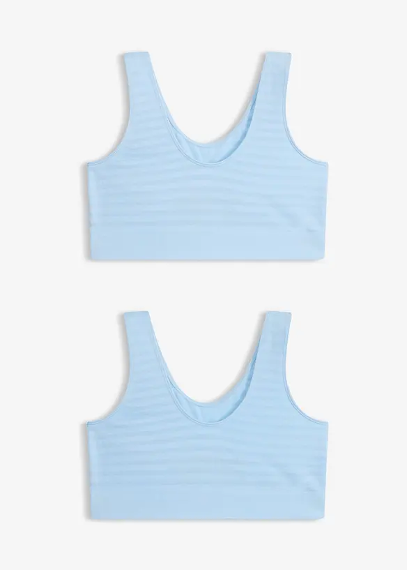 Reggiseno bustier senza cuciture Feel Comfort (pacco da 2), bonprix