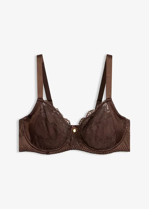 Reggiseno con ferretto ed effetto lucido, bonprix