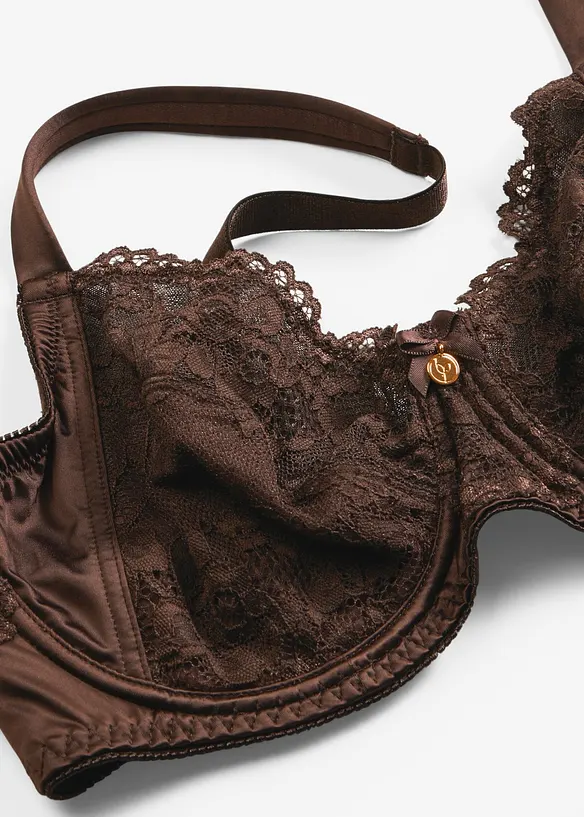 Reggiseno con ferretto ed effetto lucido, bonprix