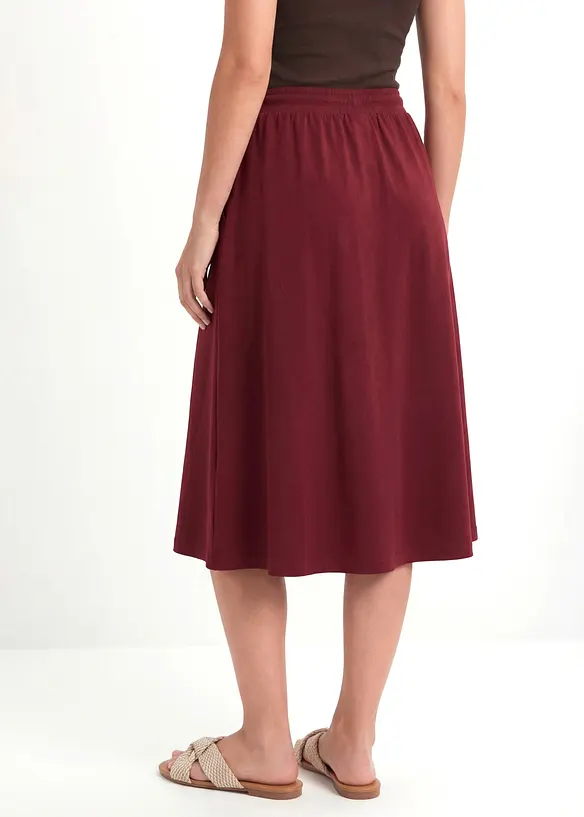 Gonna in jersey di misto cotone, bonprix