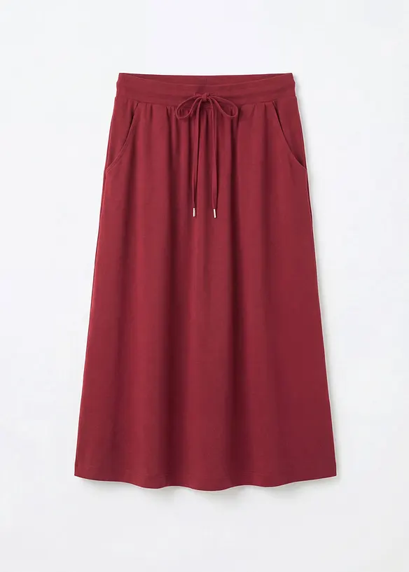 Gonna in jersey di misto cotone, bonprix