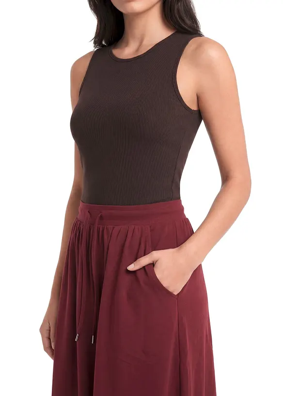 Gonna in jersey di misto cotone, bonprix