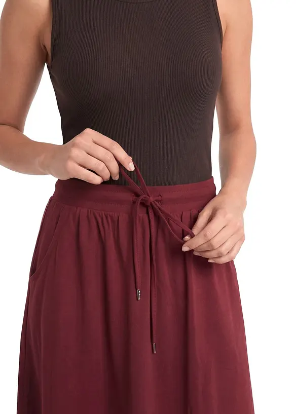 Gonna in jersey di misto cotone, bonprix