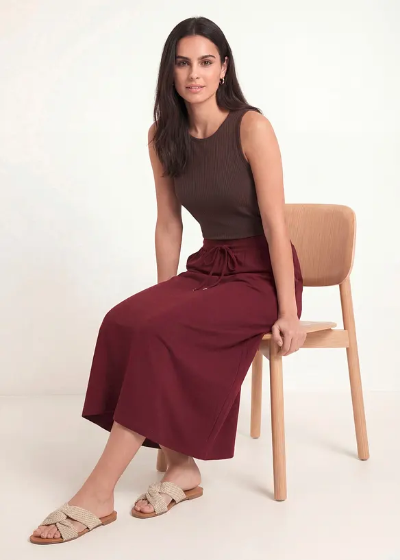 Gonna in jersey di misto cotone, bonprix