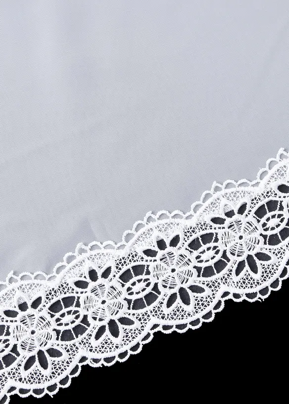 Tenda a vetro con bordo di pizzo e poliestere riciclato, bonprix