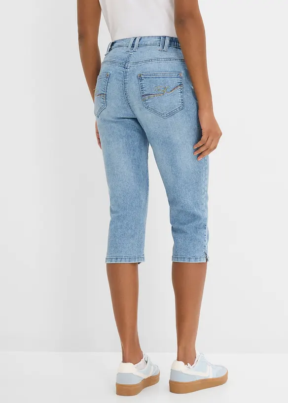 Jeans elasticizzati straight, vita media, bonprix