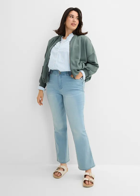 Jeans bootcut modellanti, vita media, bonprix