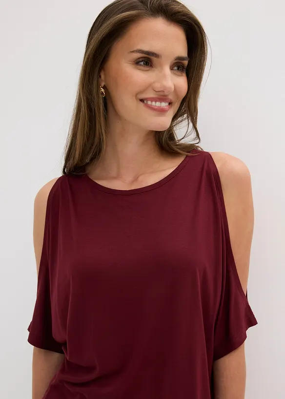 Maglia a spalle scoperte in viscosa, bonprix